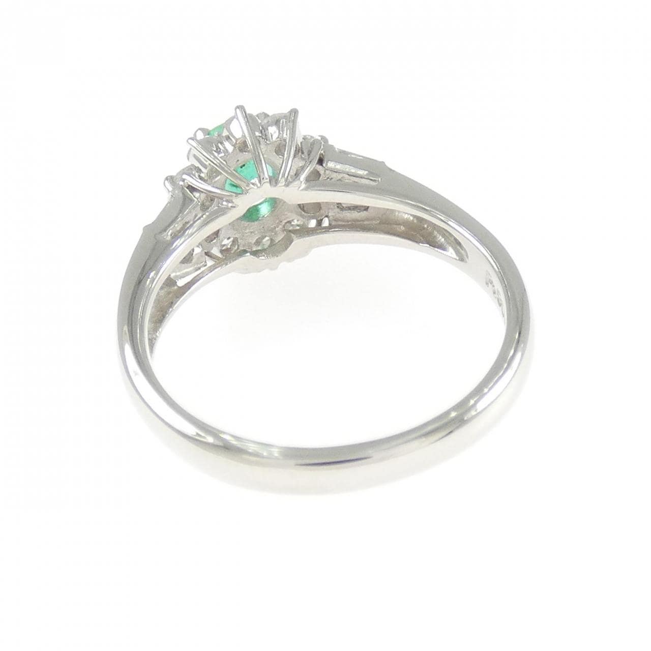 PT900 エメラルド リング 0.41CT