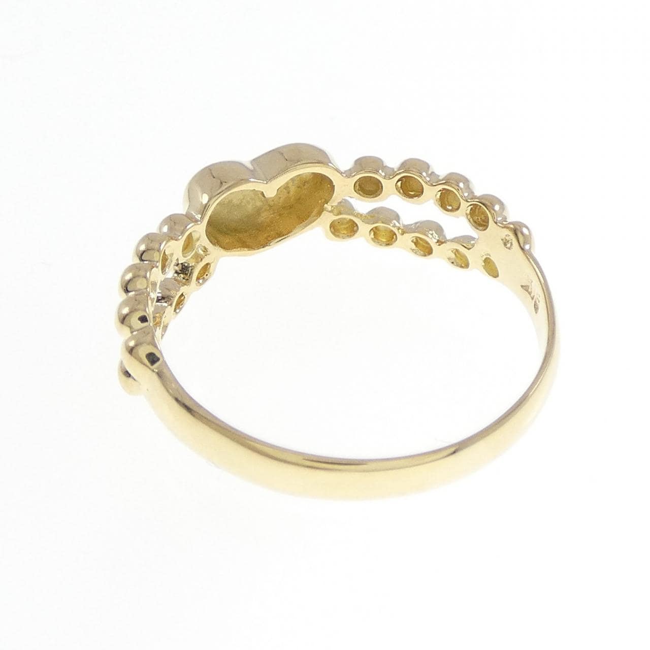 K18YG heart ring