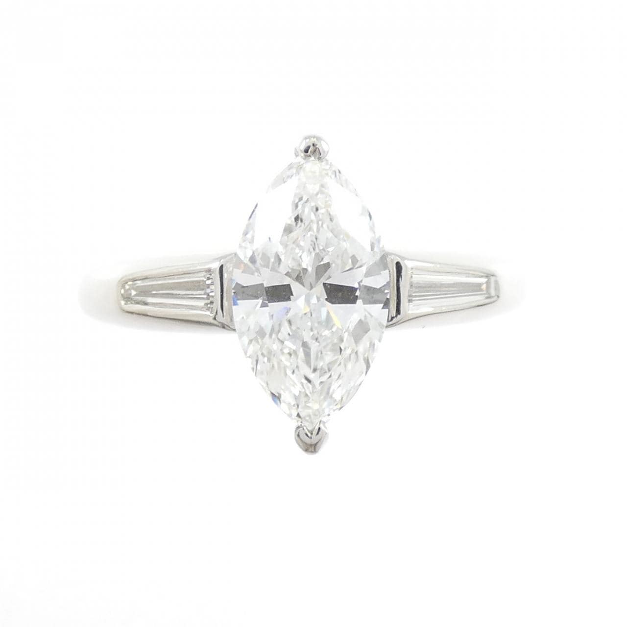 PT900 ダイヤモンド リング 1.205CT E VVS1 マーキスカット