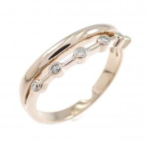 K18PG ダイヤモンド リング