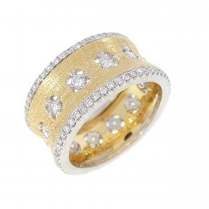 750YG/750WG ダイヤモンド リング 0.97CT