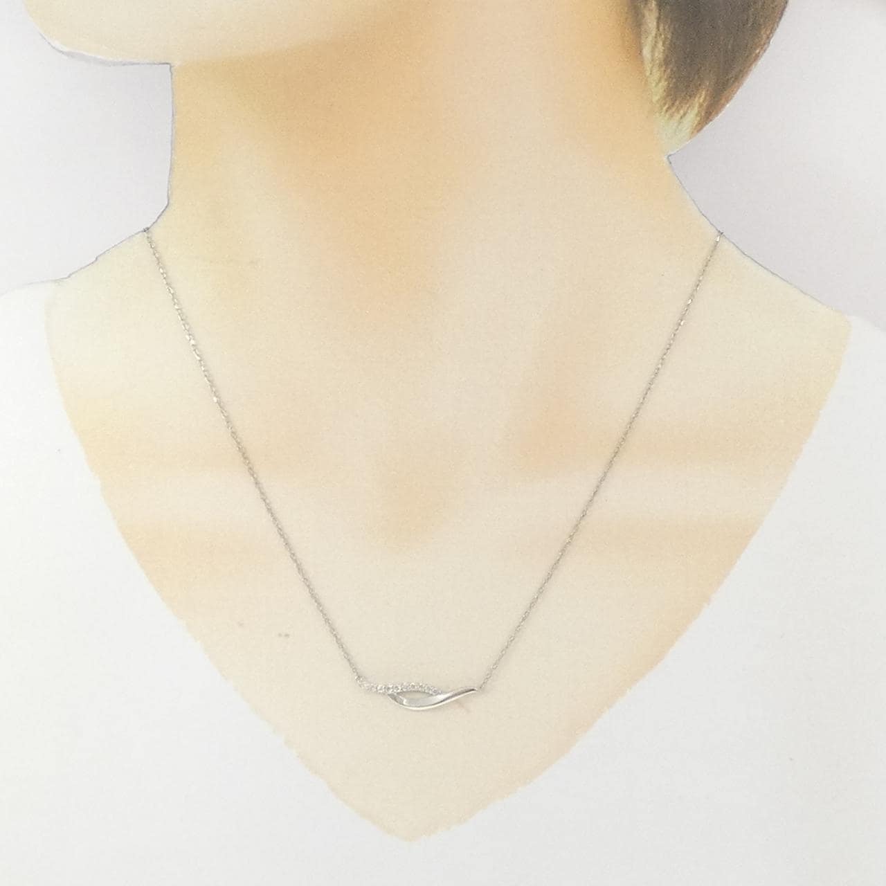 PT900/PT850 ダイヤモンド ネックレス 0.12CT