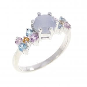 K18WG スターサファイヤ リング 0.896CT