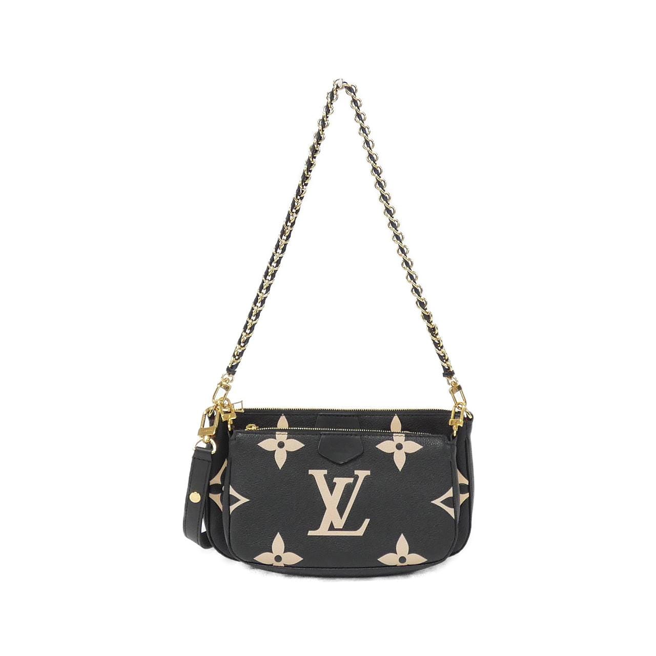 LOUIS VUITTON Bicolor Monogram Empreinte Multi Pochette Accessory M45777 Shoulder Bag