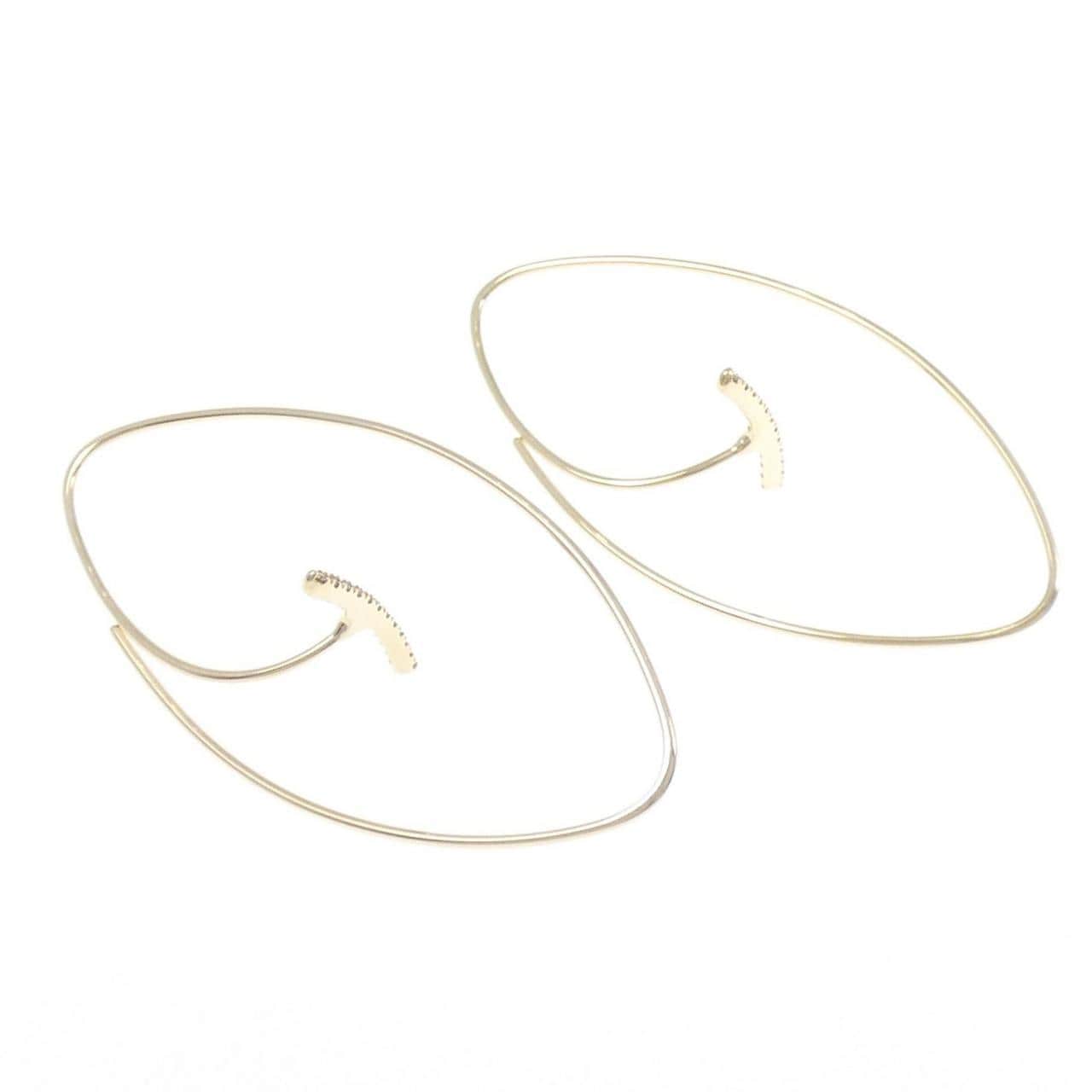 Hirotaka Summer Diamond Floating Earrings 0.12CT