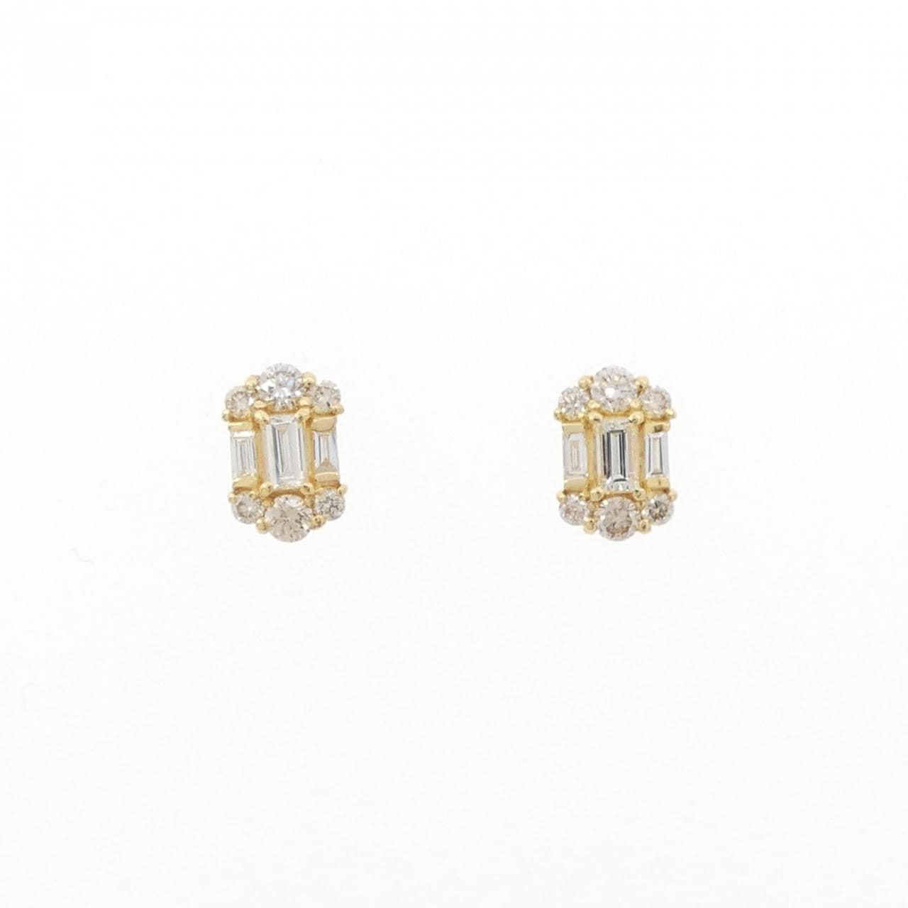 【新品】K18YG ダイヤモンド ピアス 0.40CT
