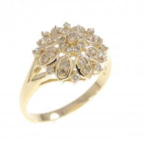 K18YG ダイヤモンド リング 0.20CT