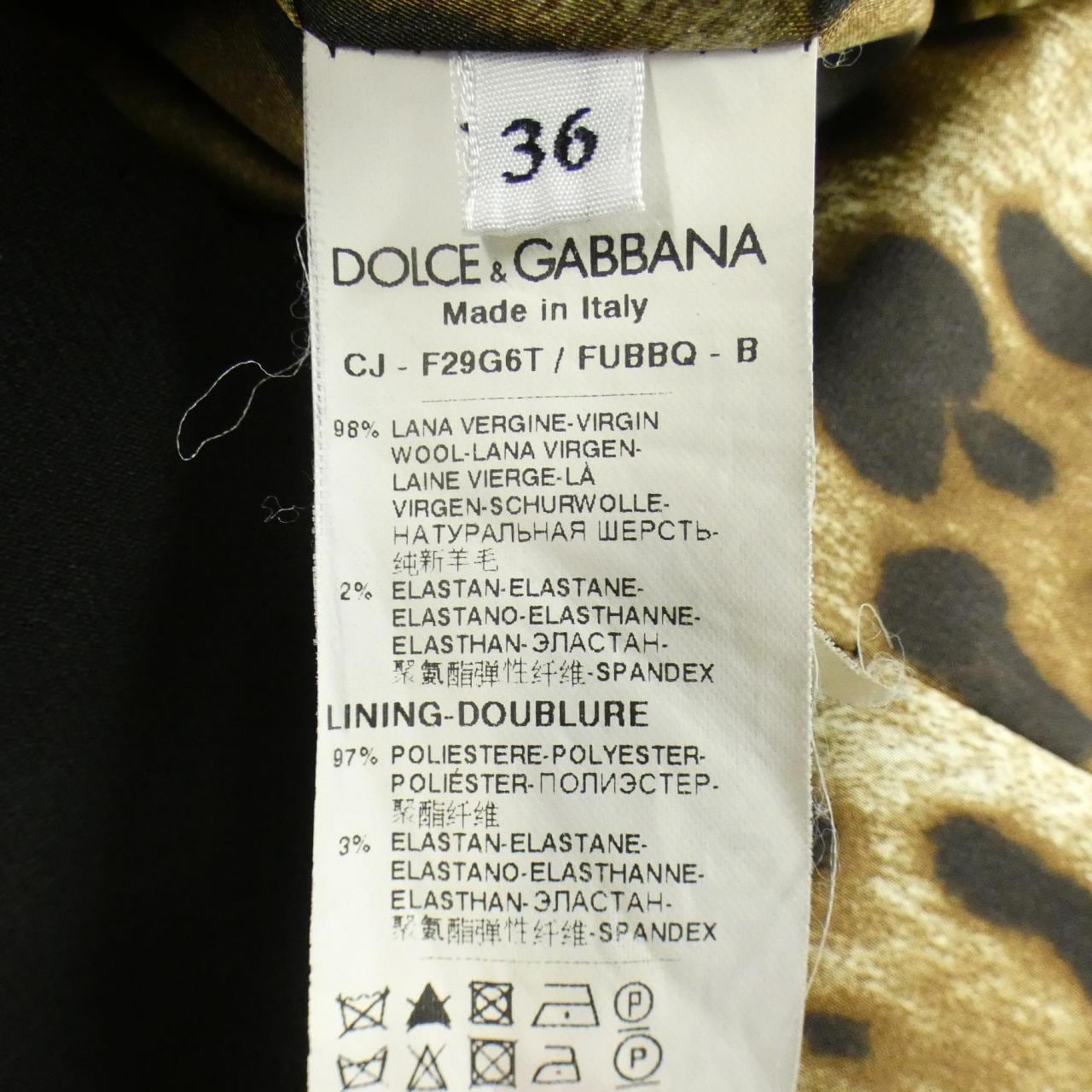 ドルチェアンドガッバーナ DOLCE&GABBANA F29G6T/FUBBQ ジャケット