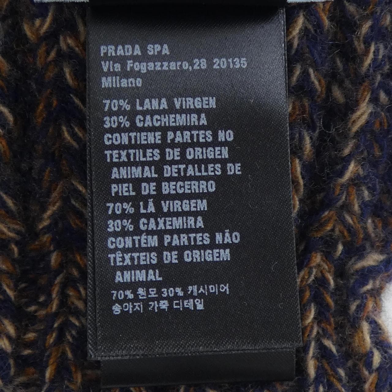 プラダ PRADA トライアングルロゴ 1FS131 2HMD MUFFLER