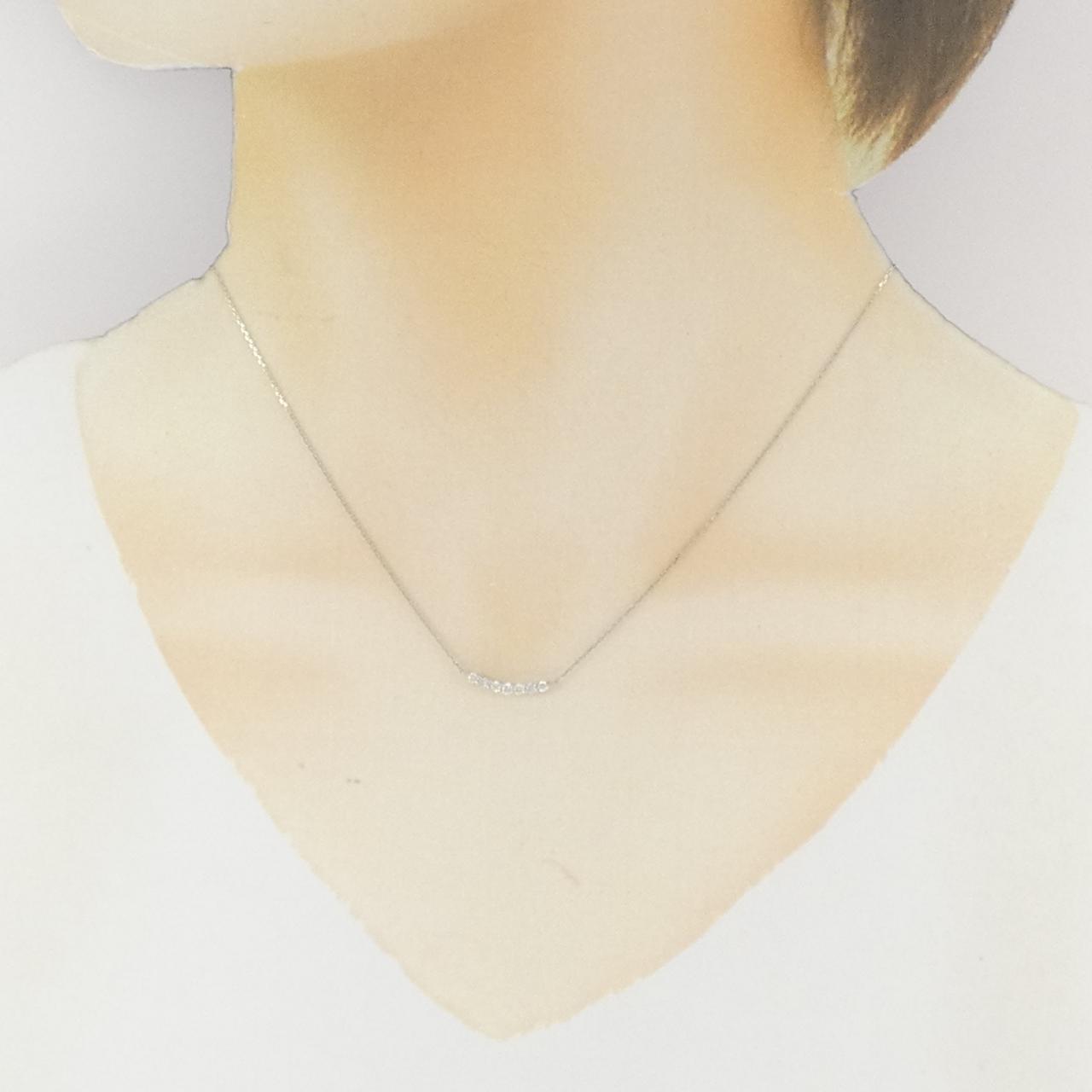 PT900/PT850 ダイヤモンド ネックレス 0.15CT