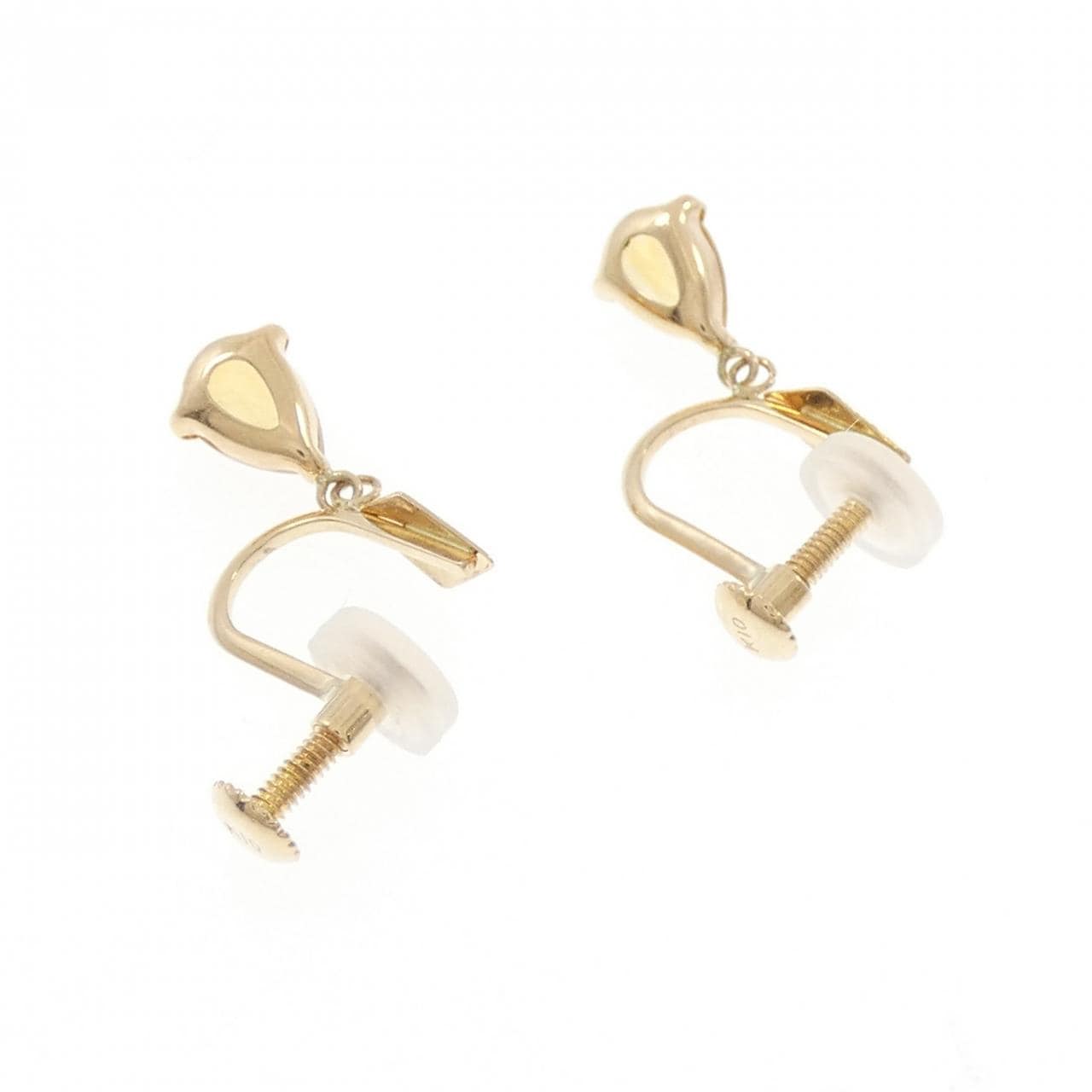 K10YG citrine earrings
