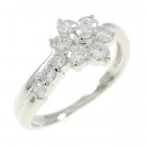 PT フラワー ダイヤモンド リング 0.50CT