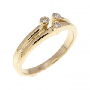 K18YG ダイヤモンド リング 0.025CT