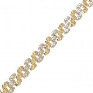 K18YG/K18WG ダイヤモンド ブレスレット 0.46CT