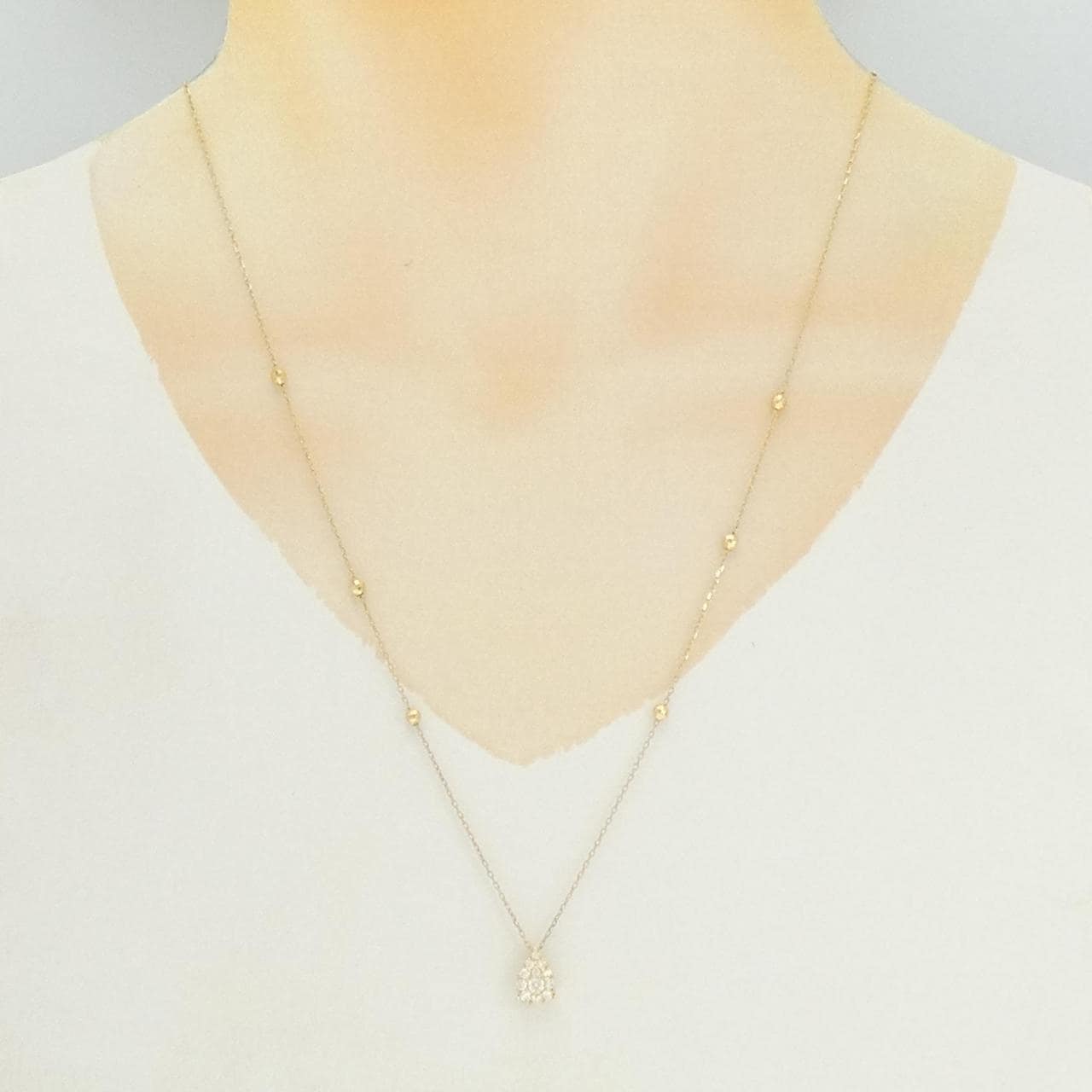 K18YG ダイヤモンド ネックレス 0.30CT