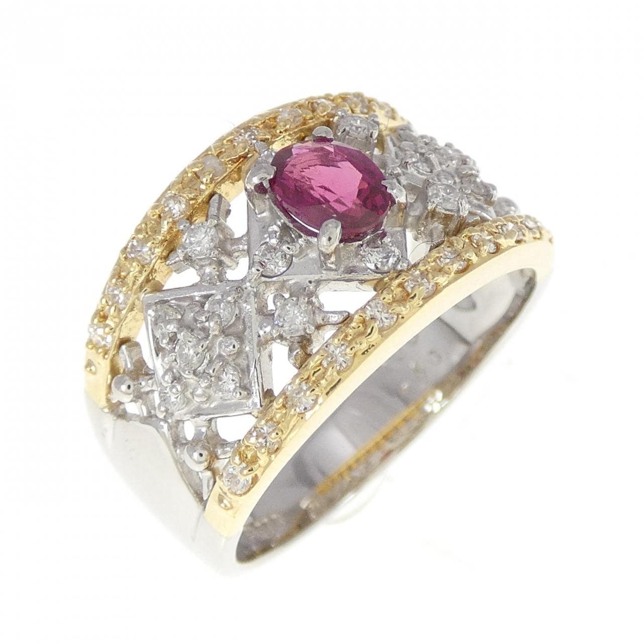 PT/K18YG Ruby Ring 0.36CT