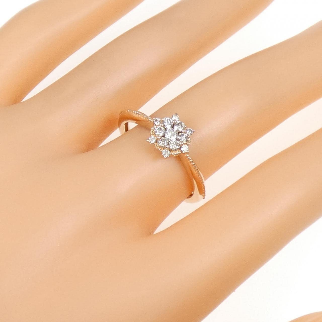 K18PG ダイヤモンド リング 0.32CT
