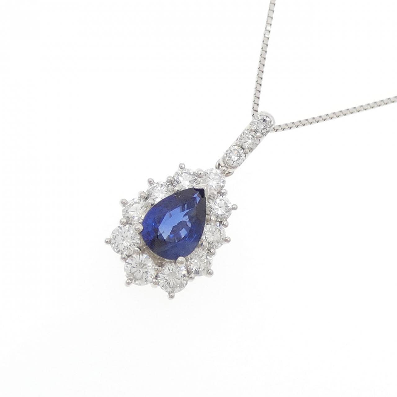 PT/PT850 サファイヤ ネックレス 1.056CT