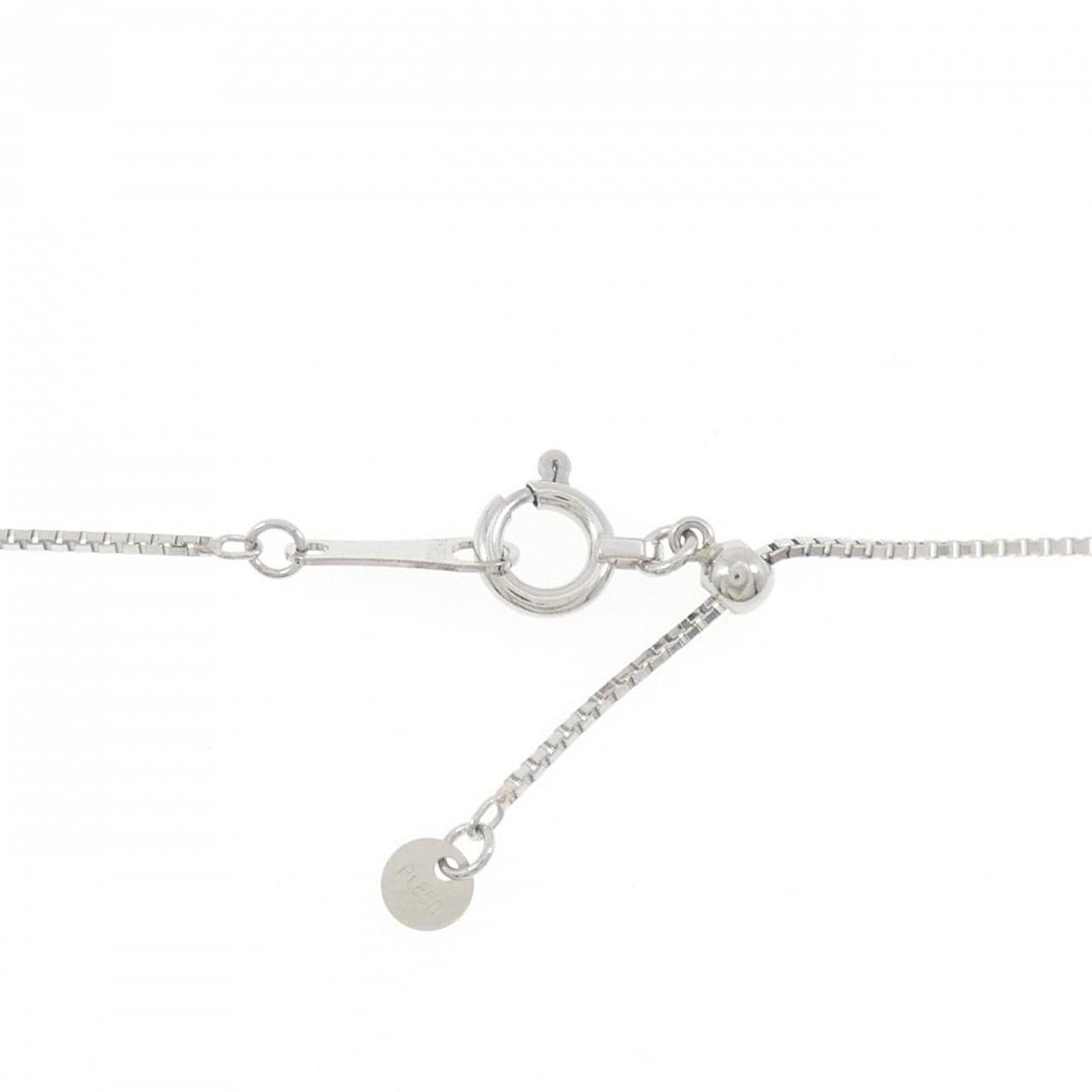 PT900/PT850 フラワー ダイヤモンド ネックレス 1.027CT