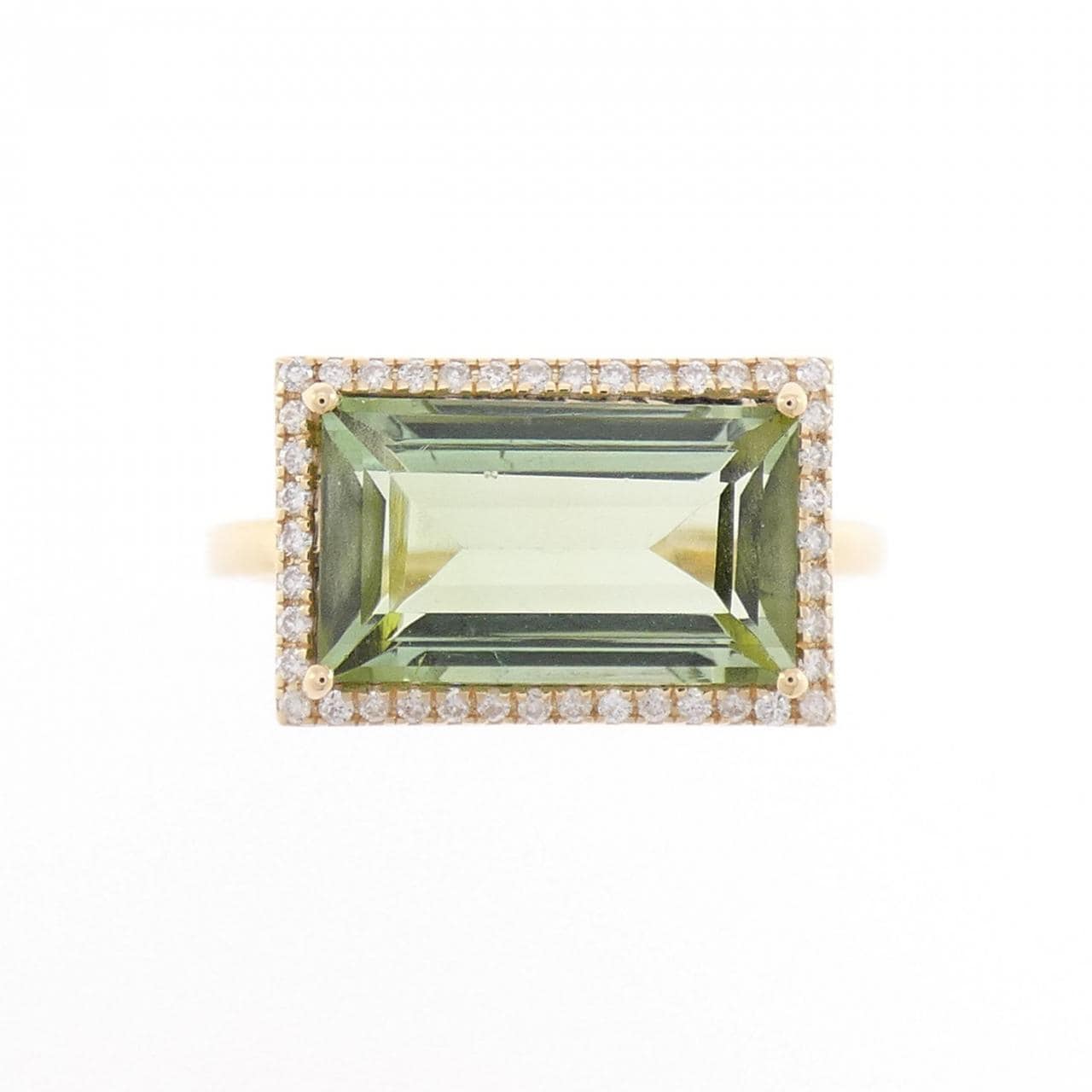 【新品】K18YG トルマリン リング 1.82CT