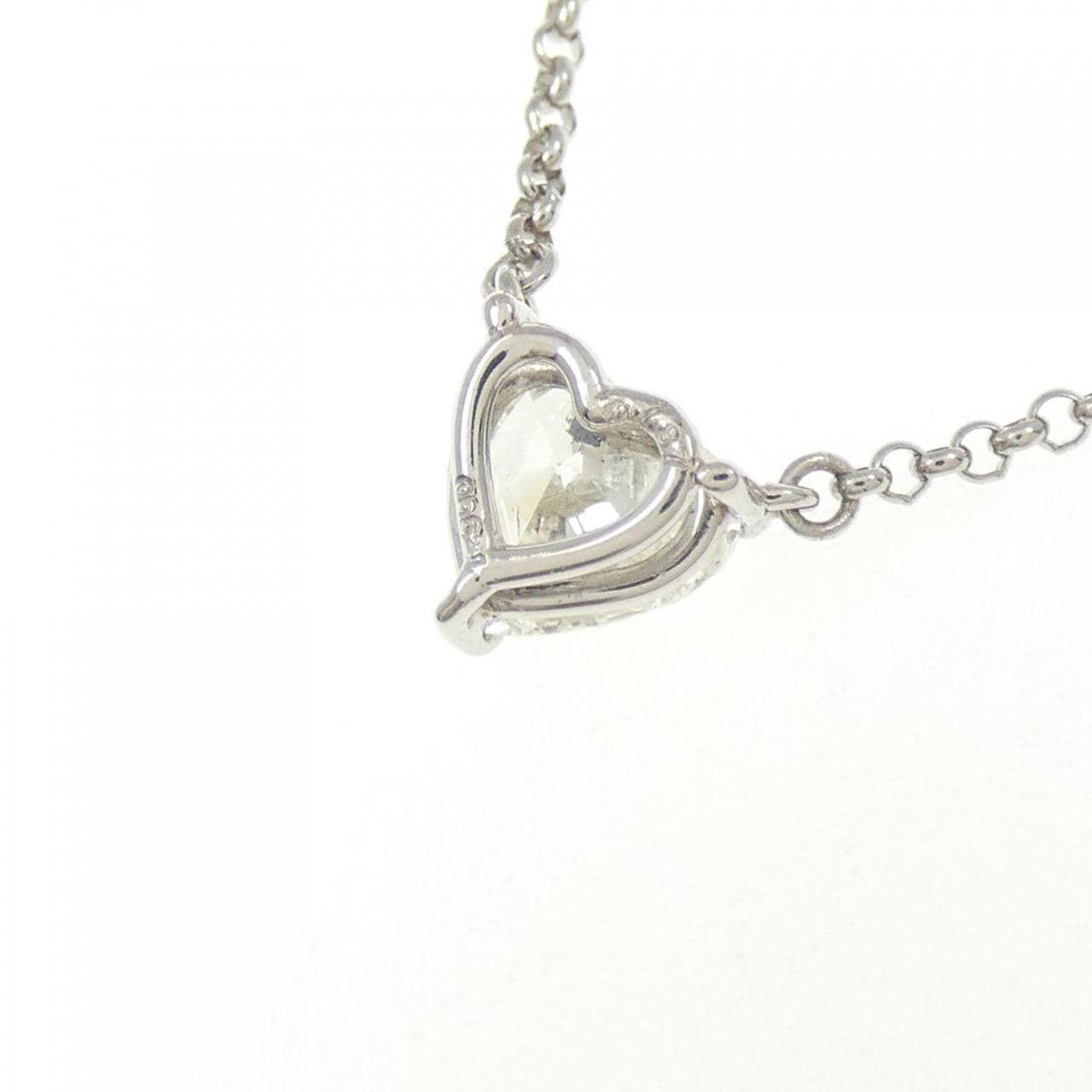 PT900/PT850 ダイヤモンド ネックレス 0.787CT K SI2 ハートシェイプ