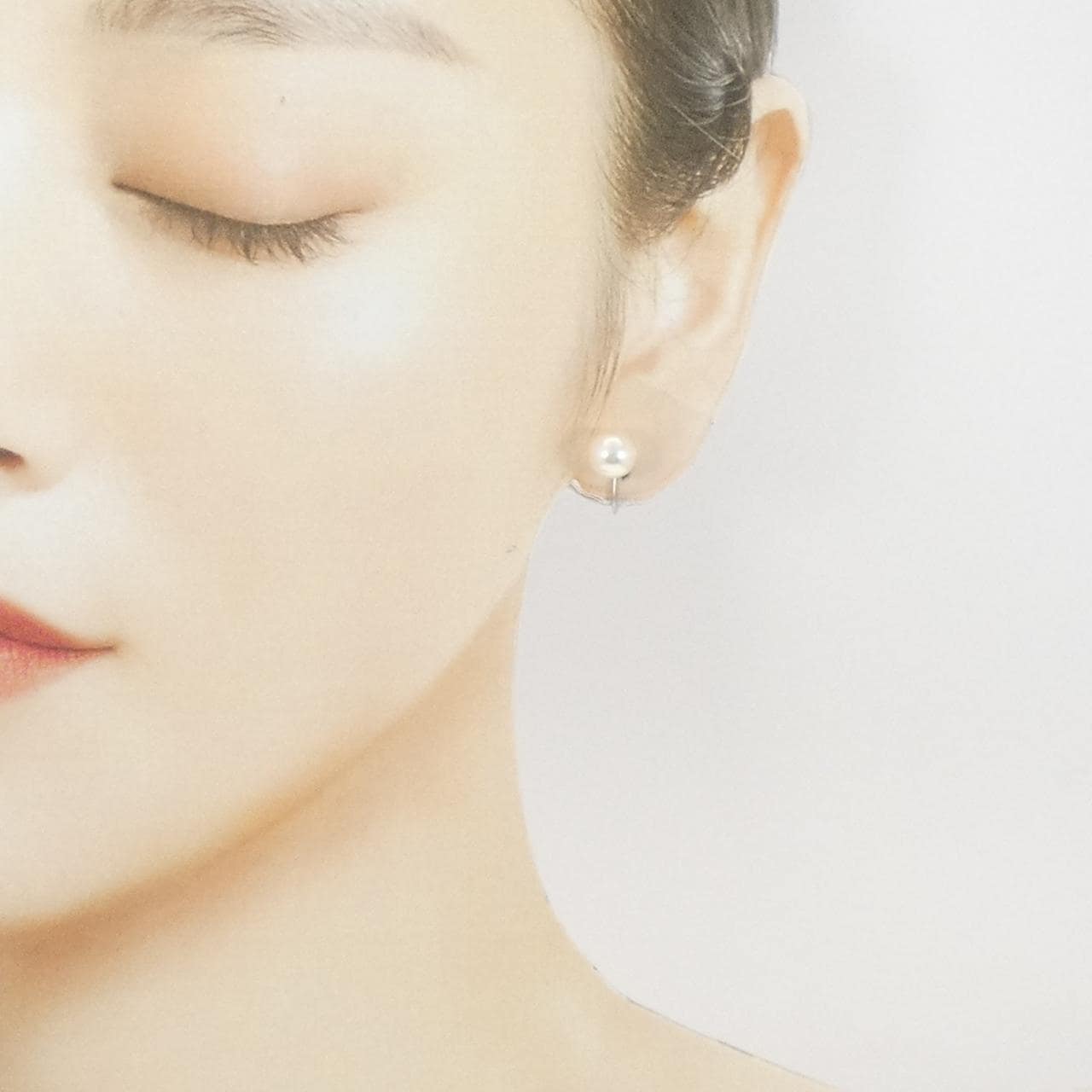 K14WG アコヤパール イヤリング 7.5mm
