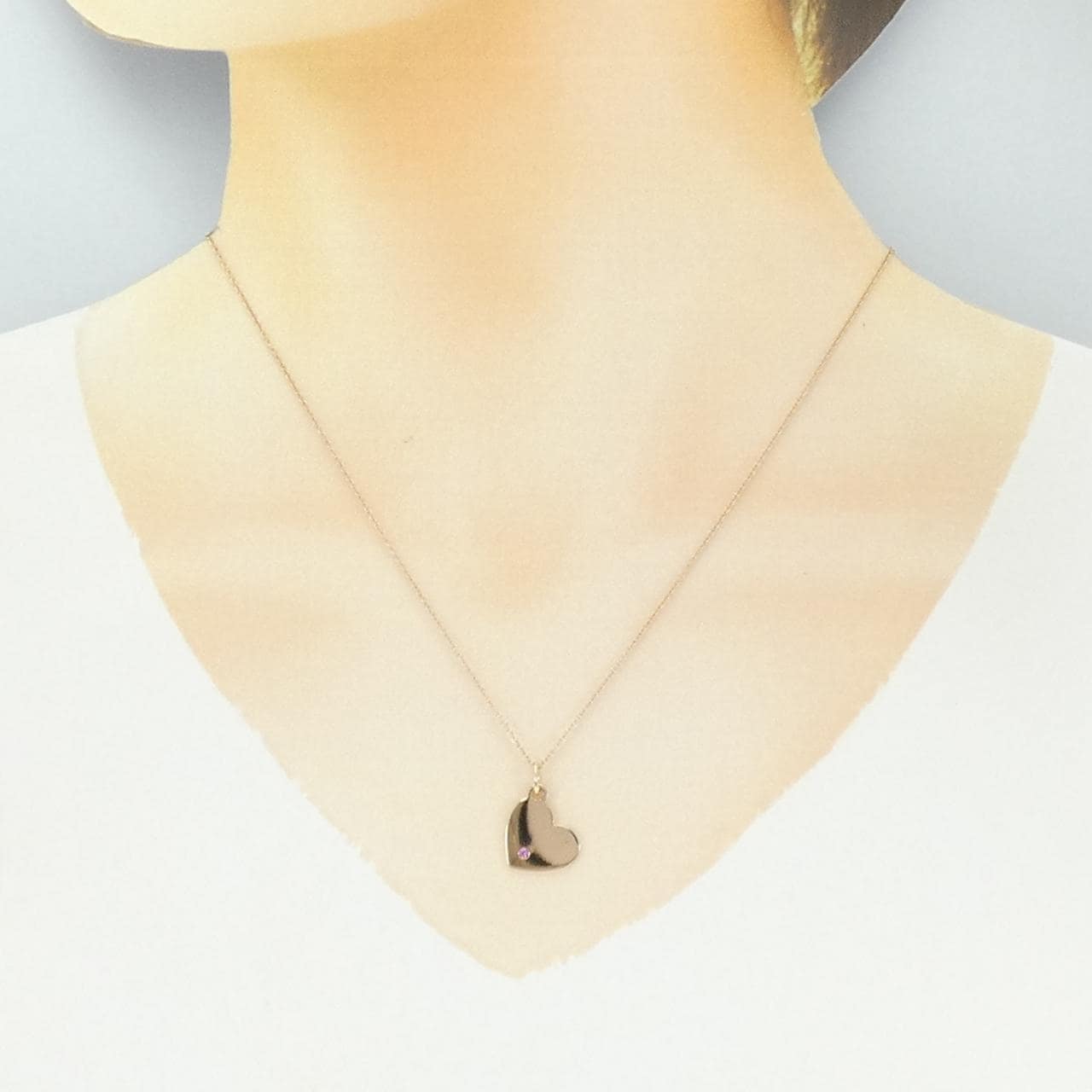 ティファニー ハート ルビー ネックレス