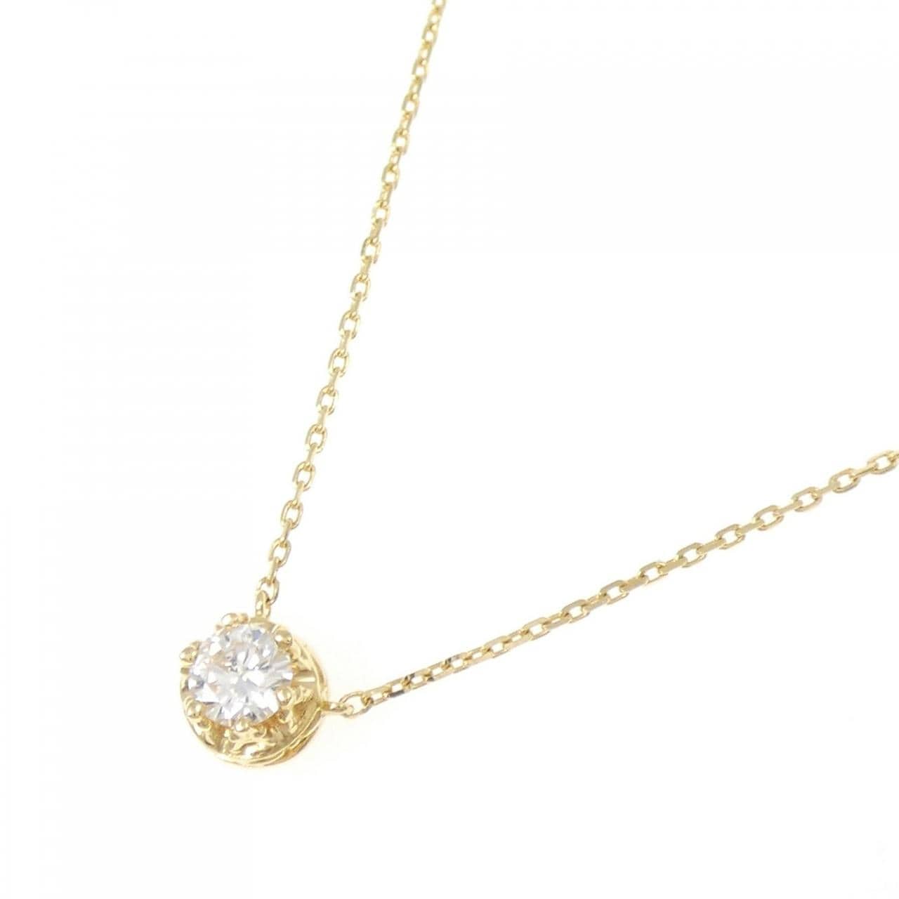 K18YG ダイヤモンド ネックレス 0.20CT