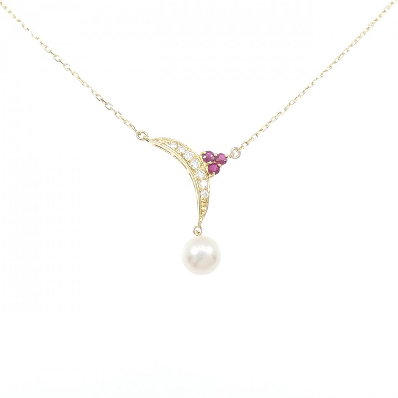 ミキモト カラーストーン ネックレス