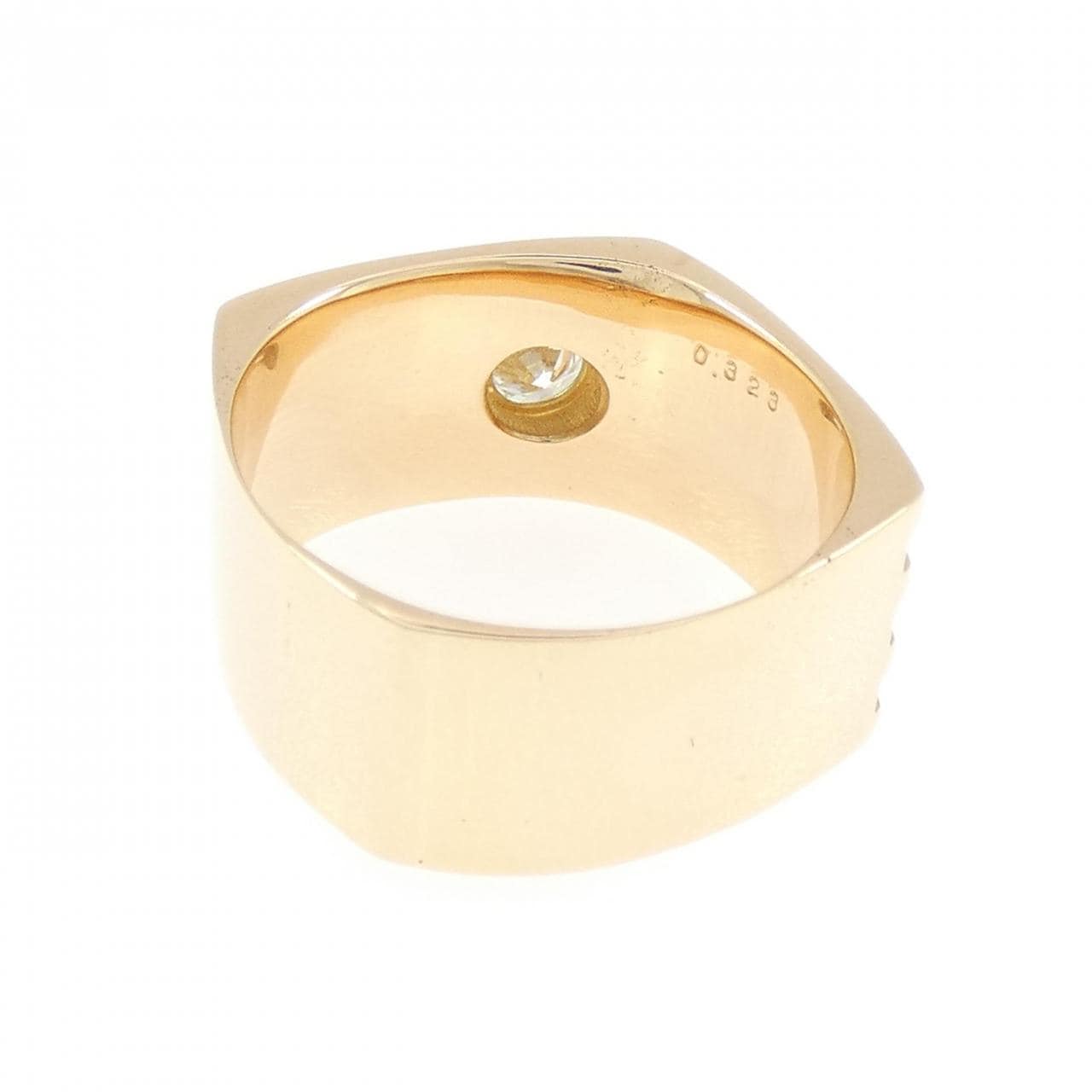 K18YG ダイヤモンド リング 0.323CT
