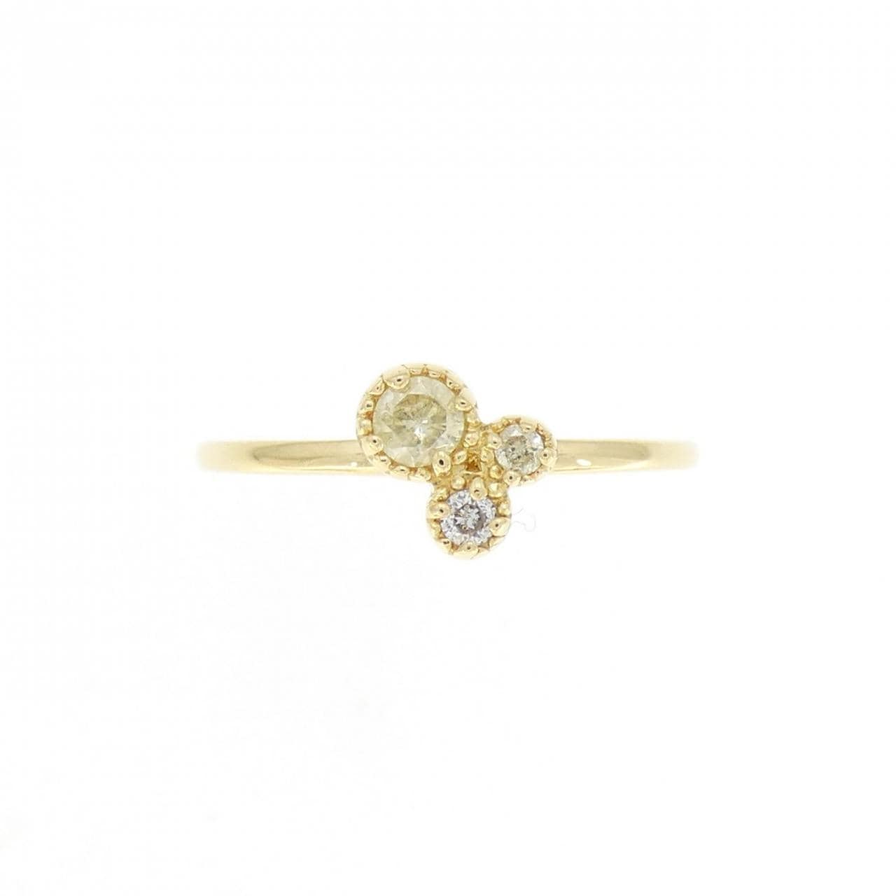 K18YG ダイヤモンド リング 0.09CT