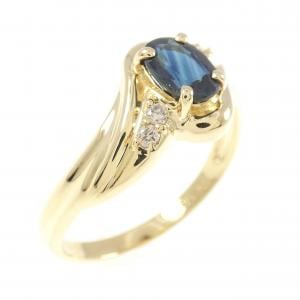 K18YG サファイヤ リング 0.58CT