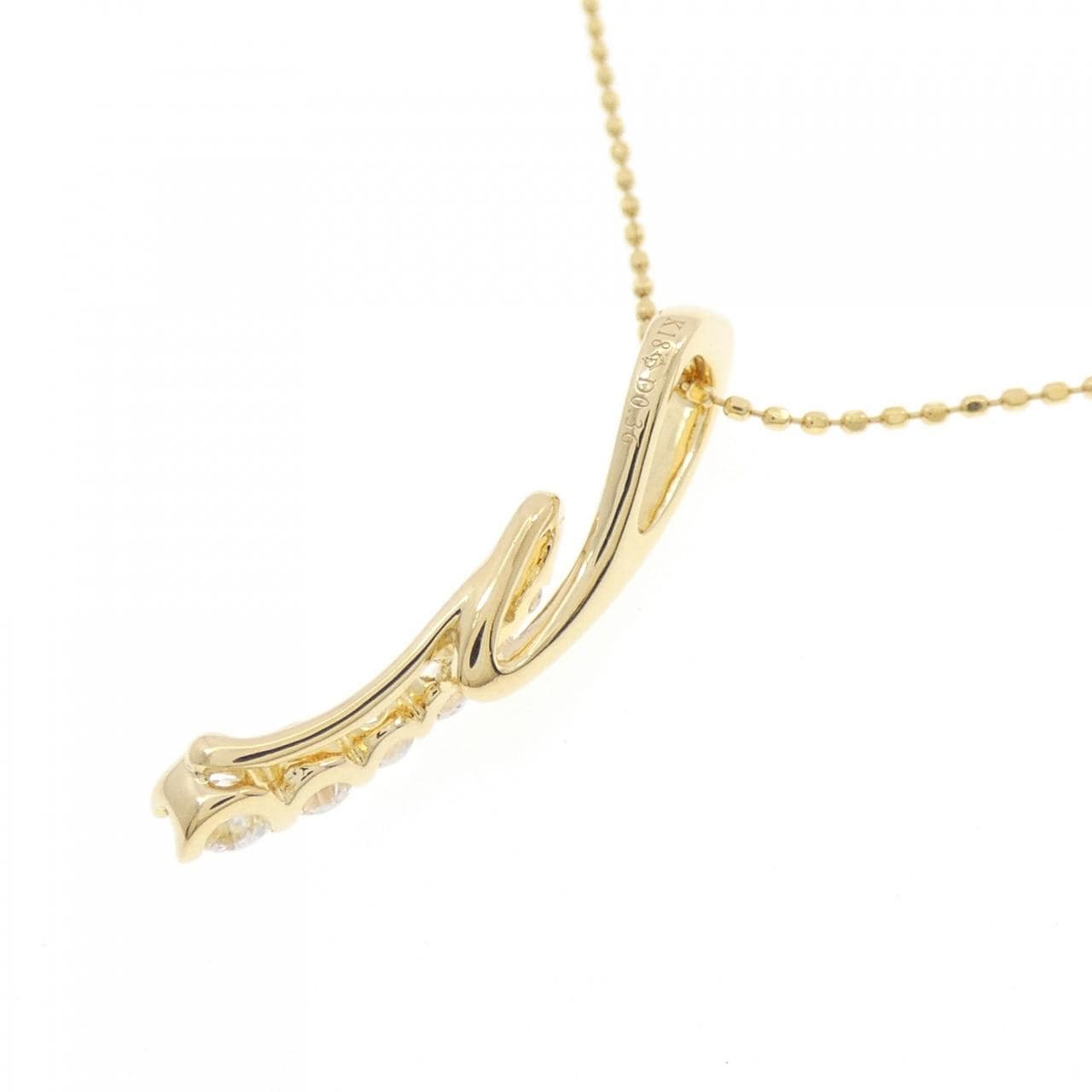 K18YG ダイヤモンド ネックレス 0.36CT