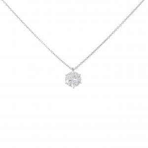 【リメイク】PT900/PT850 ソリティア ダイヤモンド ネックレス 1.041CT F I1 Good