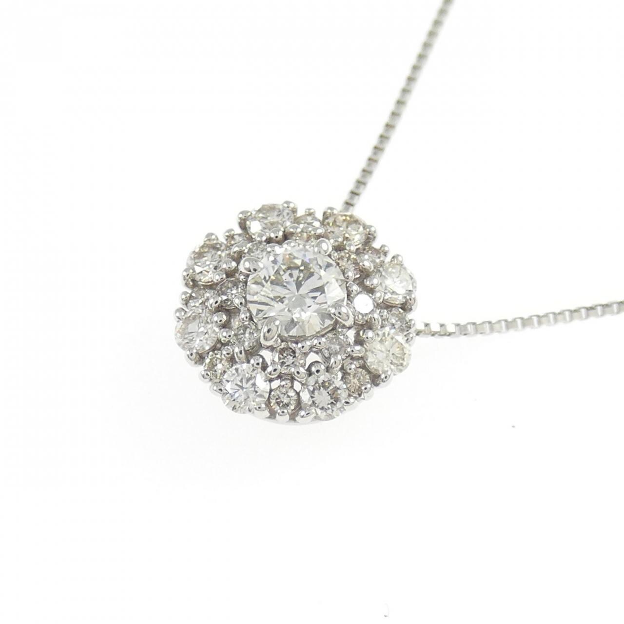 PT950/PT850 ダイヤモンド ネックレス 0.40CT