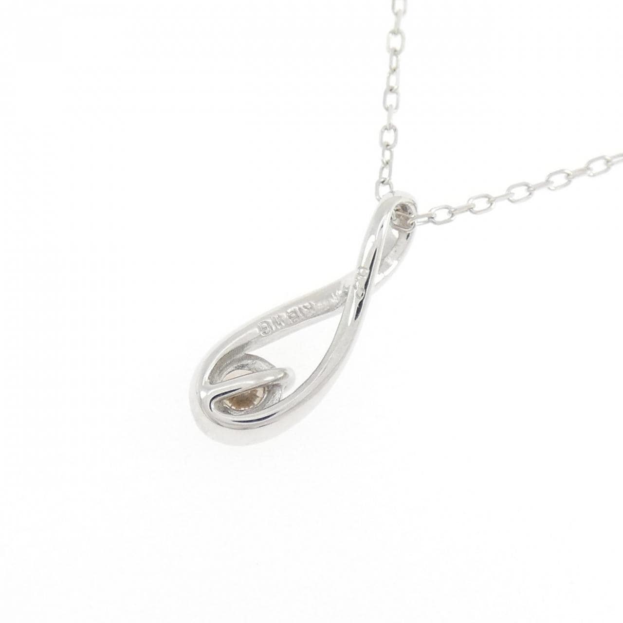 K18WG ダイヤモンド ネックレス 0.2CT