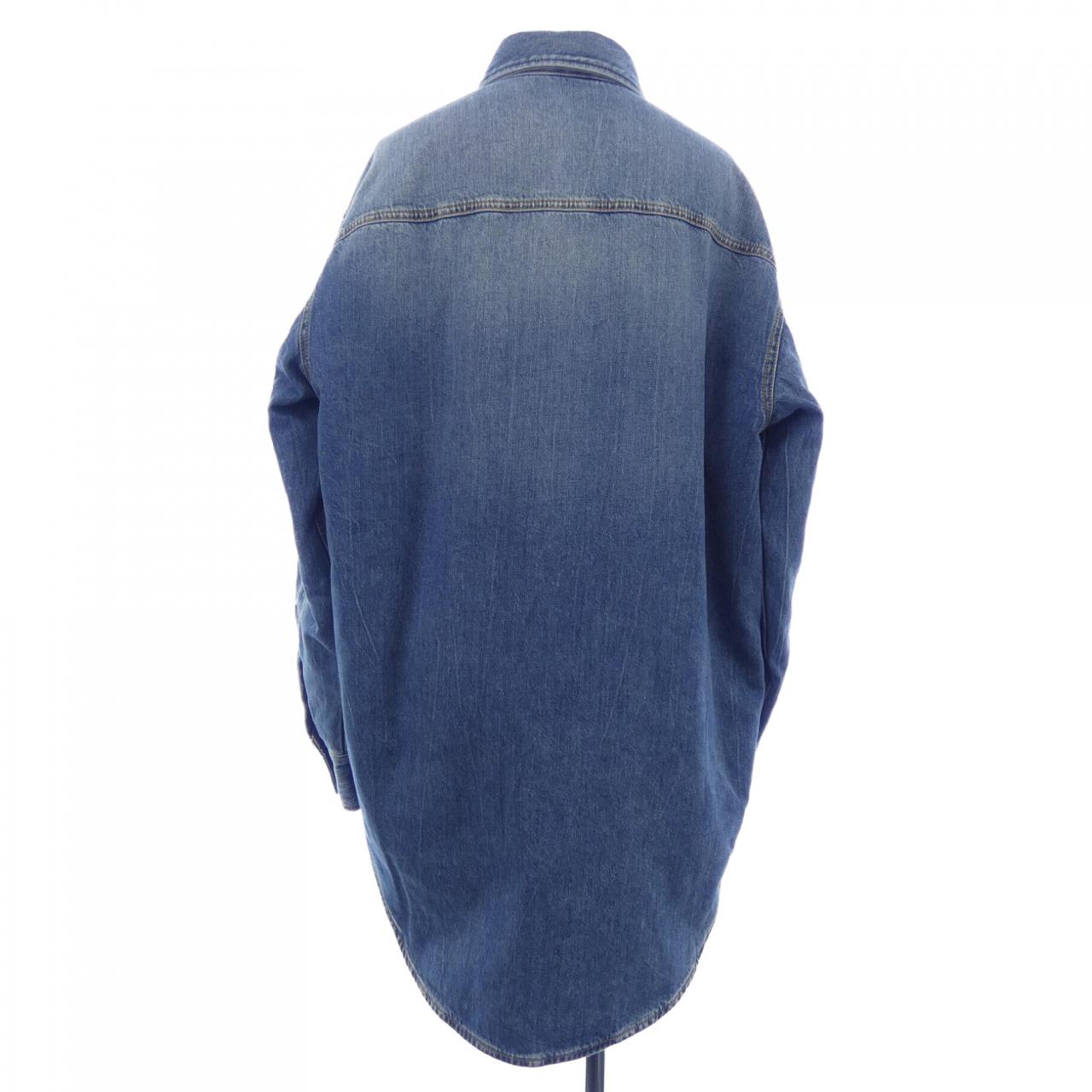 グッチ GUCCI ウォッシュ加工オーガニックデニムシャツ インターロッキングG 772882 XDCT9 デニムジャケット