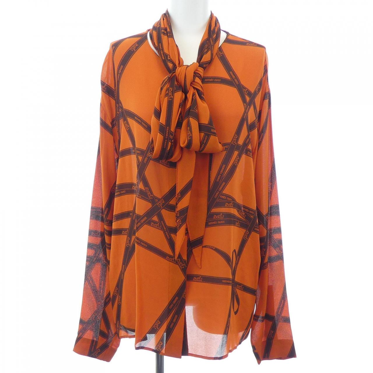 エルメス HERMES ボリュチデュック ツイルレーヌ シャツ