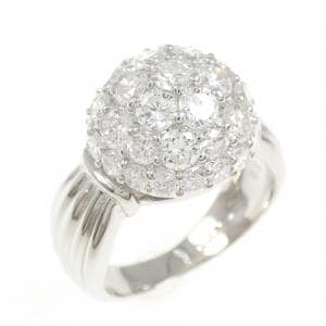 PT900 パヴェ ダイヤモンド リング 2.50CT