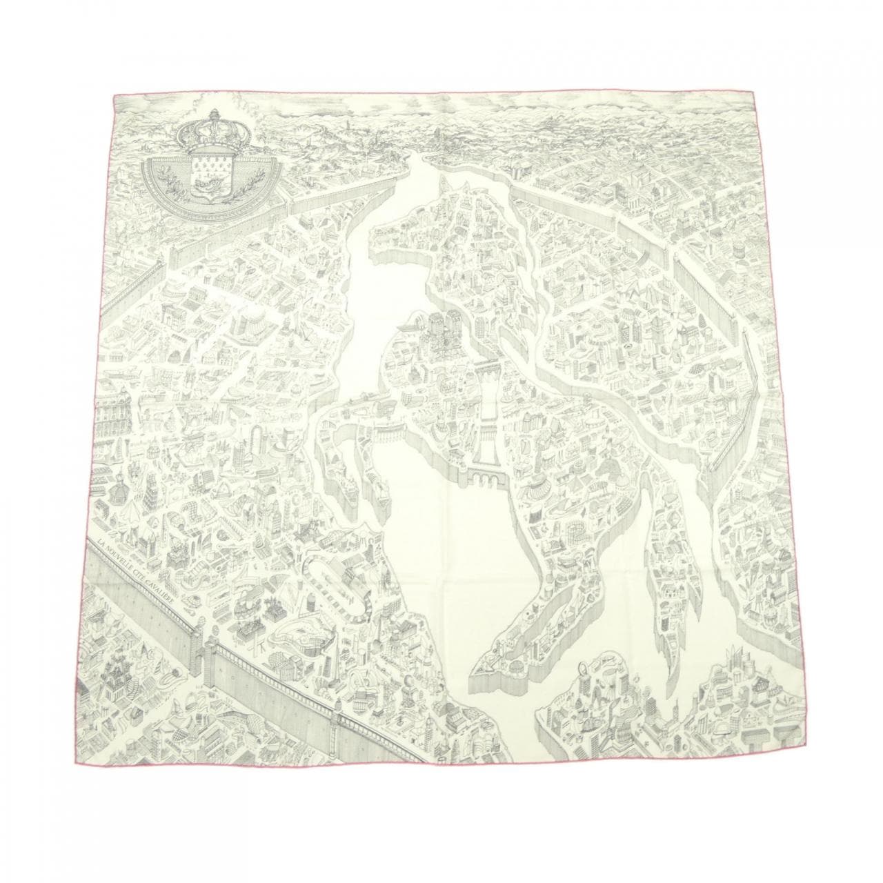 HERMES LA NOUVELLE CITE CAVALIERE H244273S Carre Jean 140 披肩