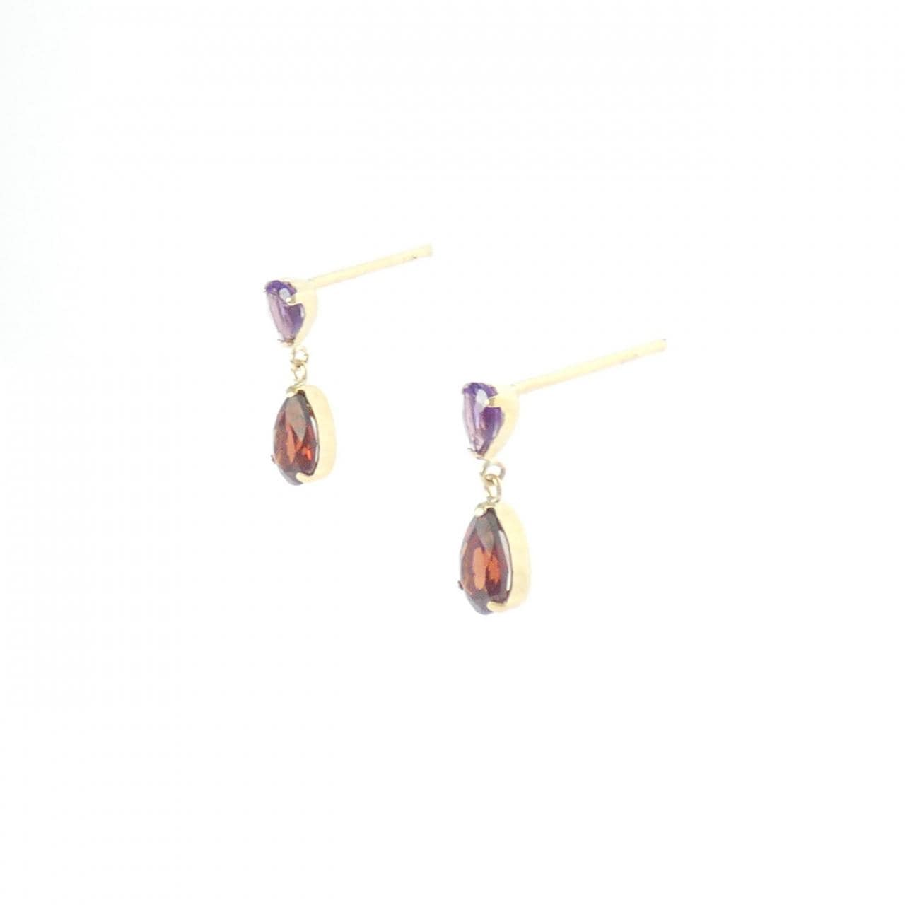 K18YG アメジスト ピアス