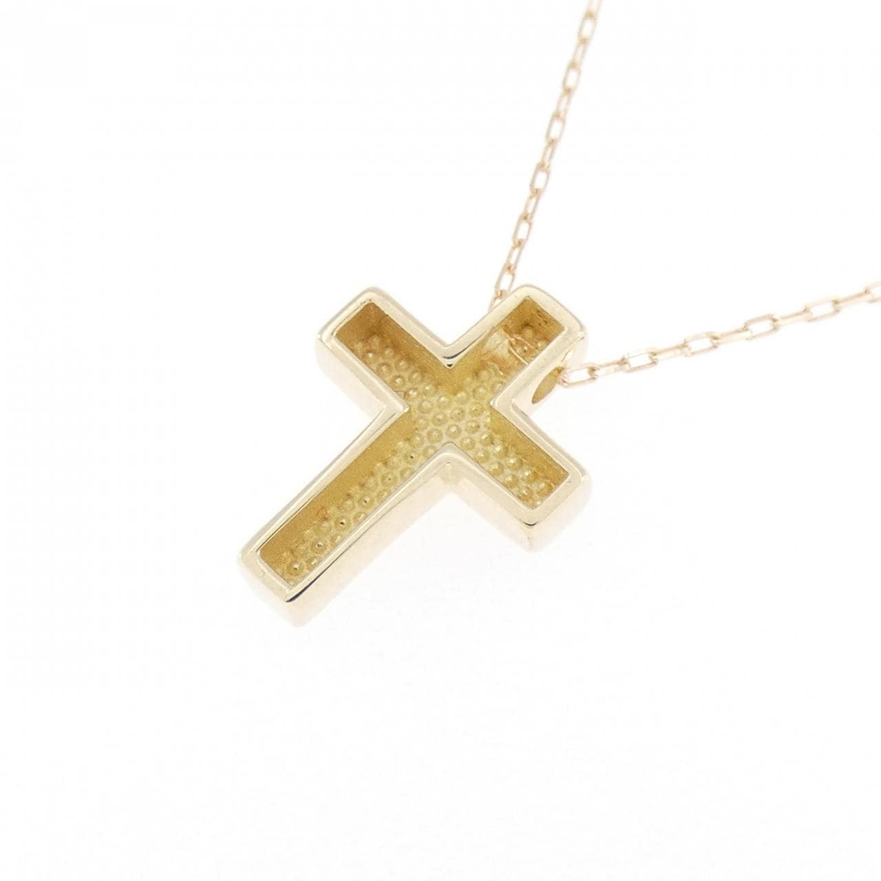 K10YG クロス ネックレス