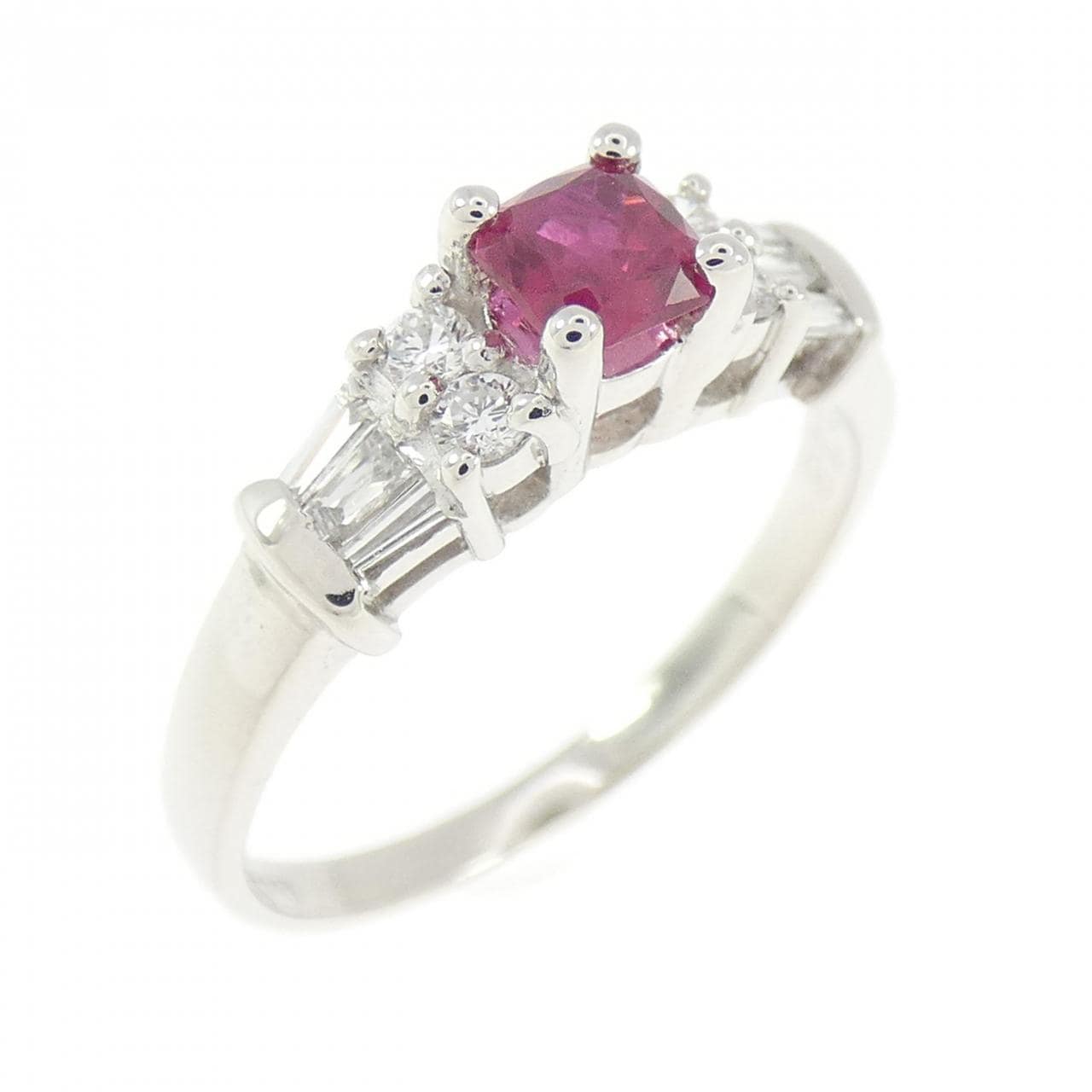PT900 ルビー リング 0.40CT