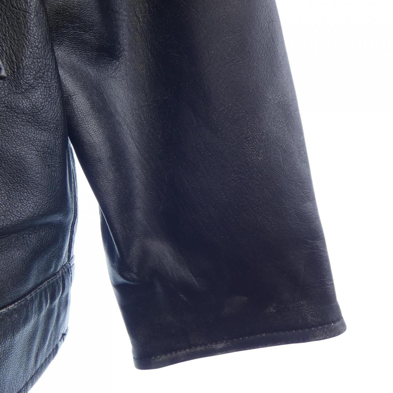 BROADER レザーライダースジャケット