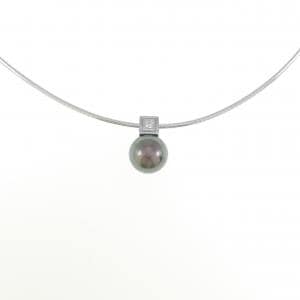MIKIMOTO Black Pearl Necklace 9.4mm