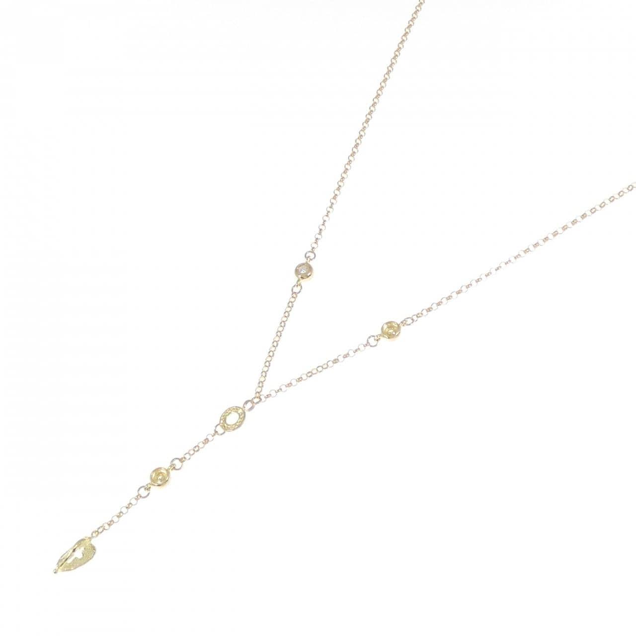 K18YG ダイヤモンド ネックレス 0.06CT
