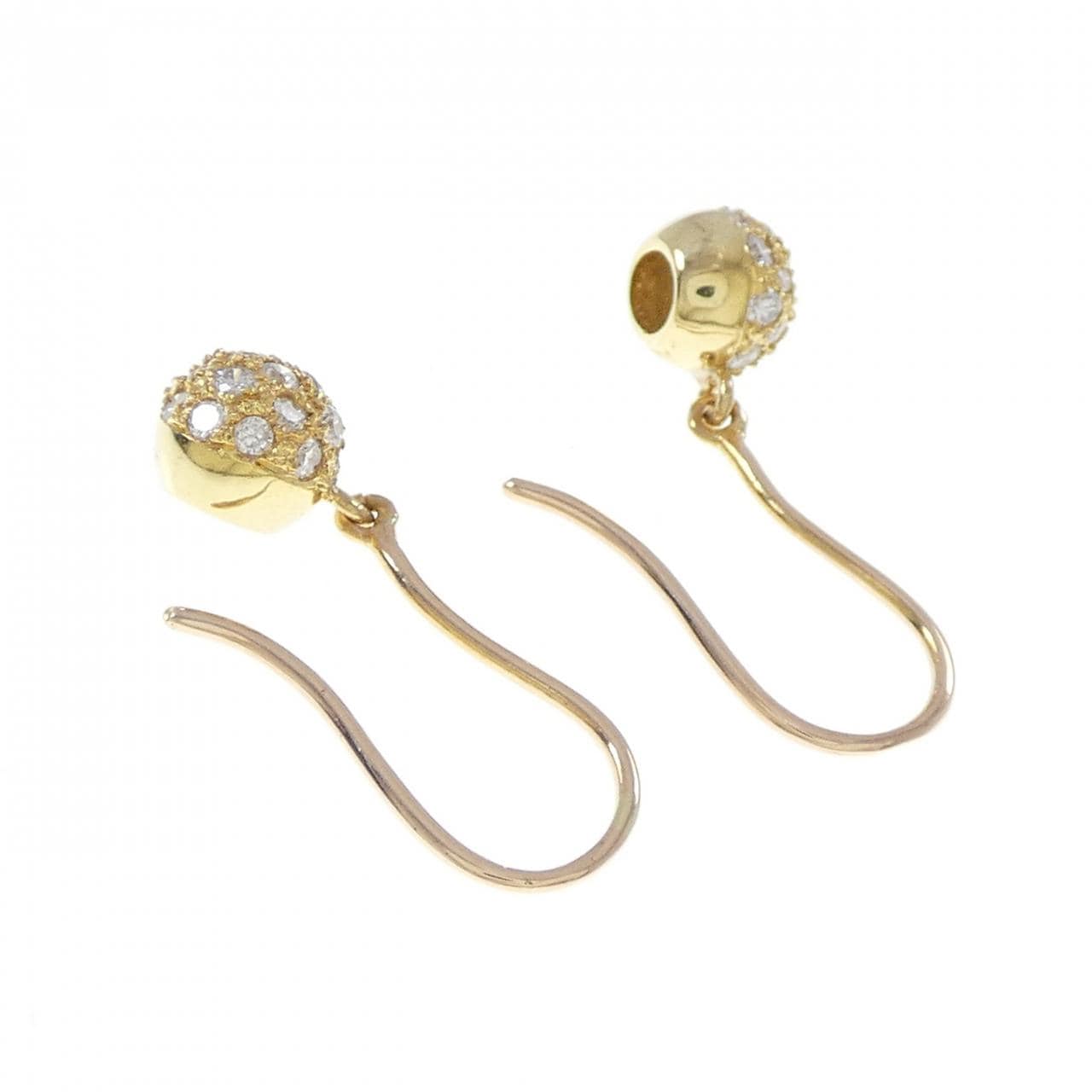 K18YG ダイヤモンド ピアス 0.40CT