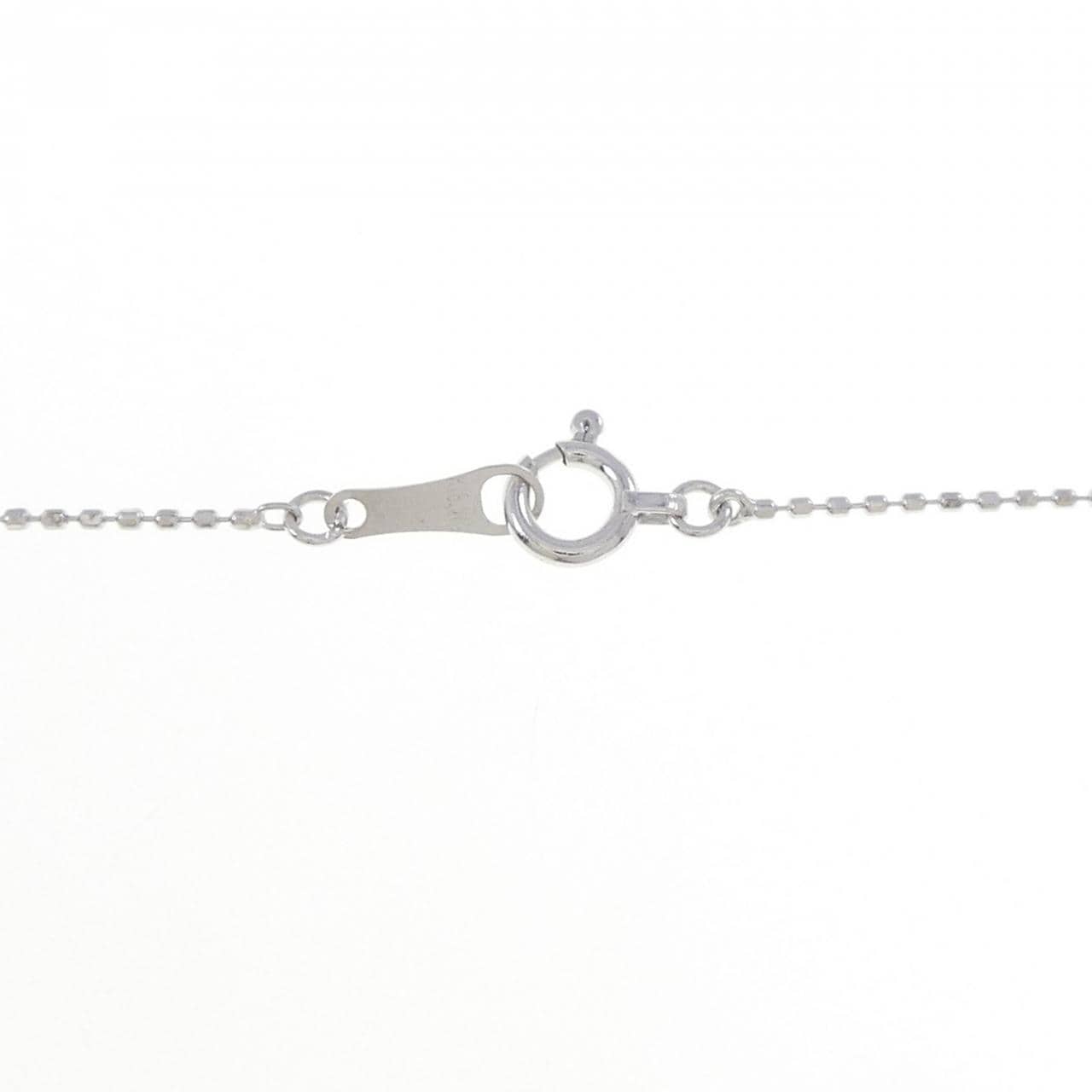 K18WG ハート ダイヤモンド ネックレス 0.08CT