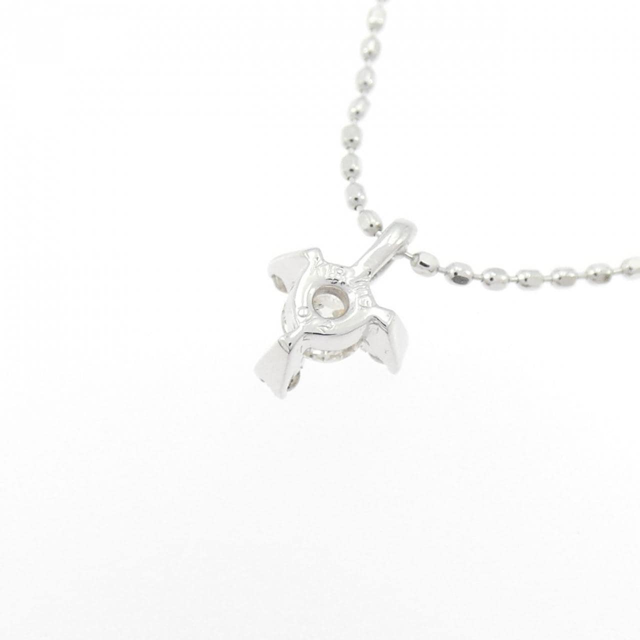 K18WG ダイヤモンド ネックレス 0.12CT