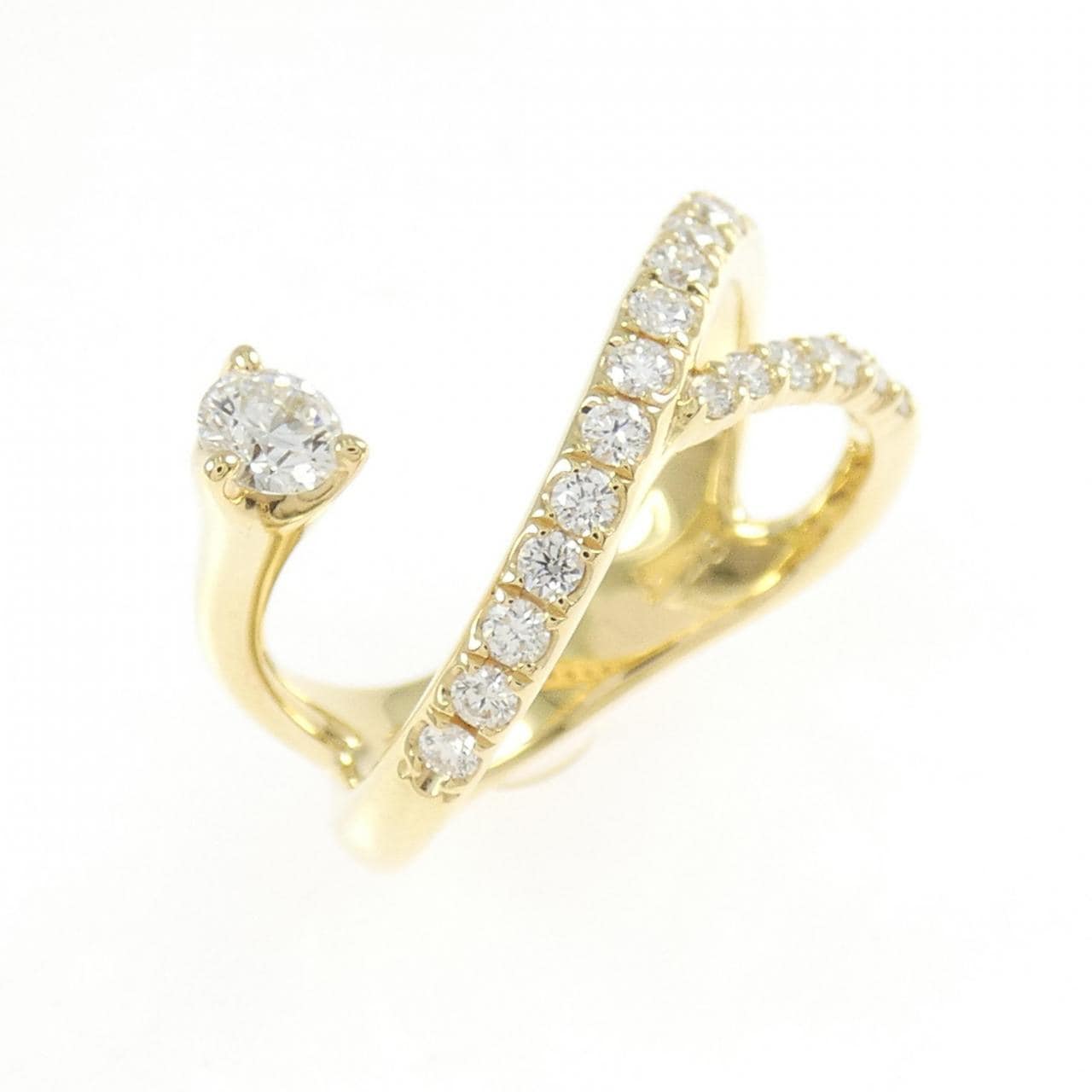 K18YG ダイヤモンド リング 0.46CT